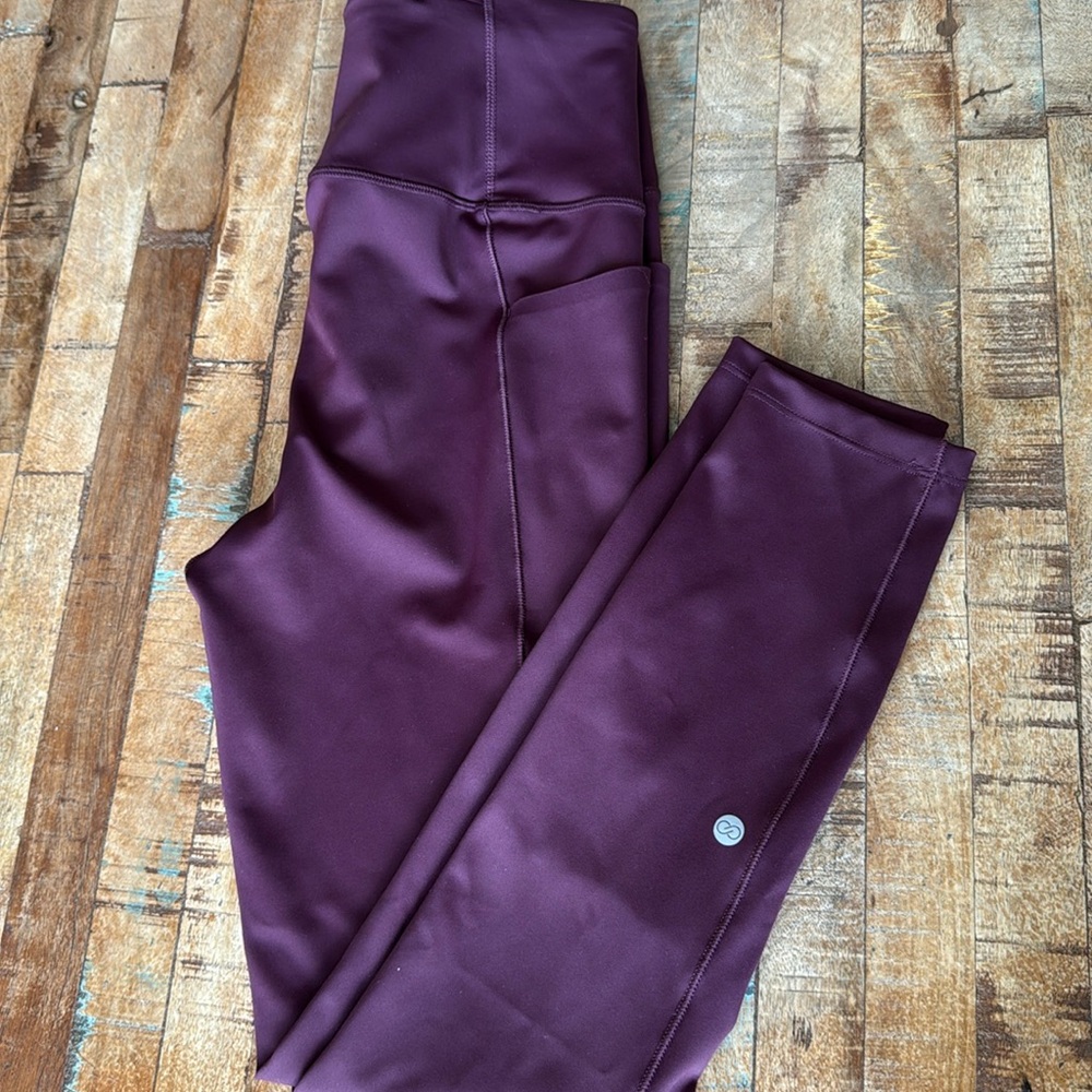 CALIA by Carrie Underwood 7/8 High-rise Legging - WINE Power- Small